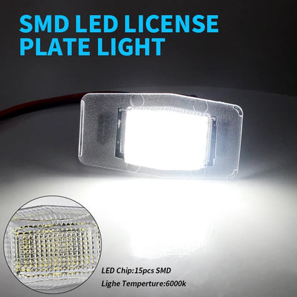2XLED License Plate Light LED Number Plate Lamp No Error For Mazda Protege MPV Tribute Miata Mx5 mk2 Ford Escape Mercury Mariner