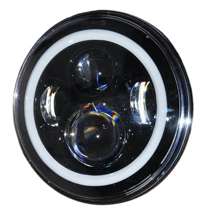 Fit 90-97 Mazda Miata MX-5 MX5 Car 7Inch Led Headlight Round Angel Eyes Halo Front DRL Lights For Land Rover Defender 90 110