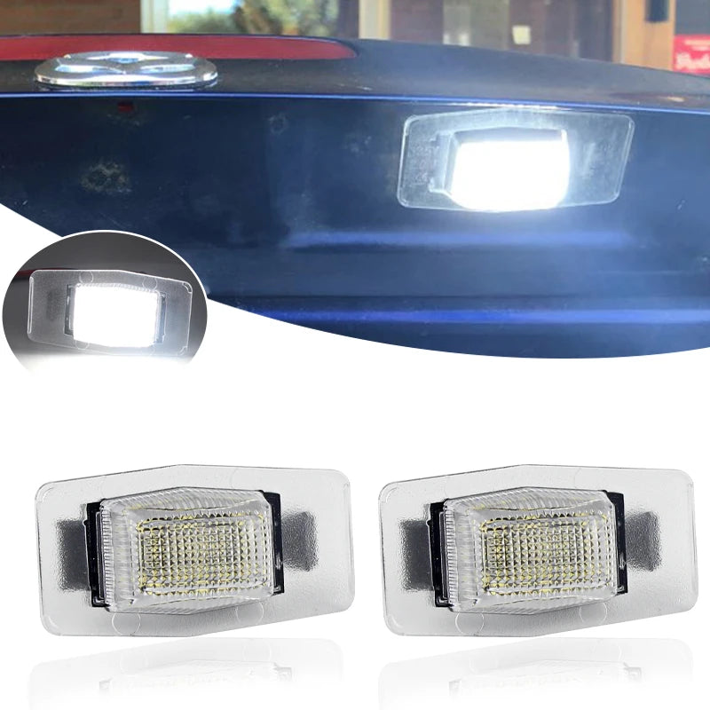 2XLED License Plate Light LED Number Plate Lamp No Error For Mazda Protege MPV Tribute Miata Mx5 mk2 Ford Escape Mercury Mariner