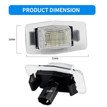 2XLED License Plate Light LED Number Plate Lamp No Error For Mazda Protege MPV Tribute Miata Mx5 mk2 Ford Escape Mercury Mariner