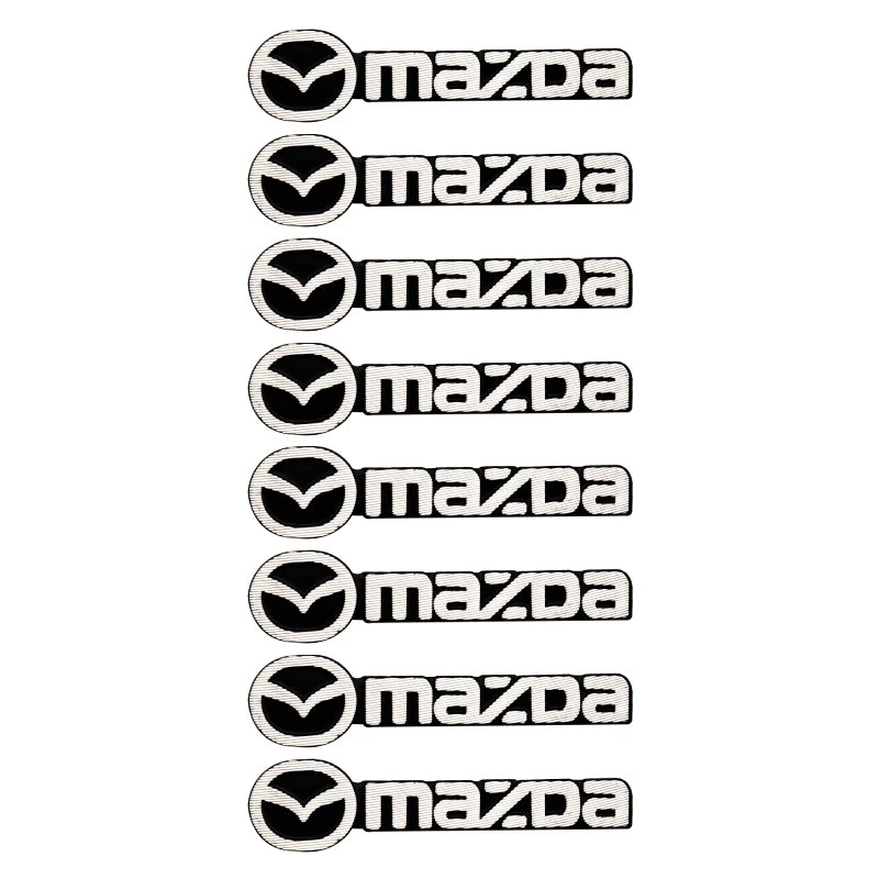 4pcs Car Audio Speaker Decorate Stickers 3D Aluminum Badge Emblem Decal For Mazda 2015 RX7 MX3 Axela 3 626 5 Atenza MX5 RX8 2019