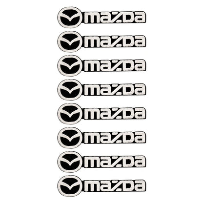 4pcs Car Audio Speaker Decorate Stickers 3D Aluminum Badge Emblem Decal For Mazda 2015 RX7 MX3 Axela 3 626 5 Atenza MX5 RX8 2019