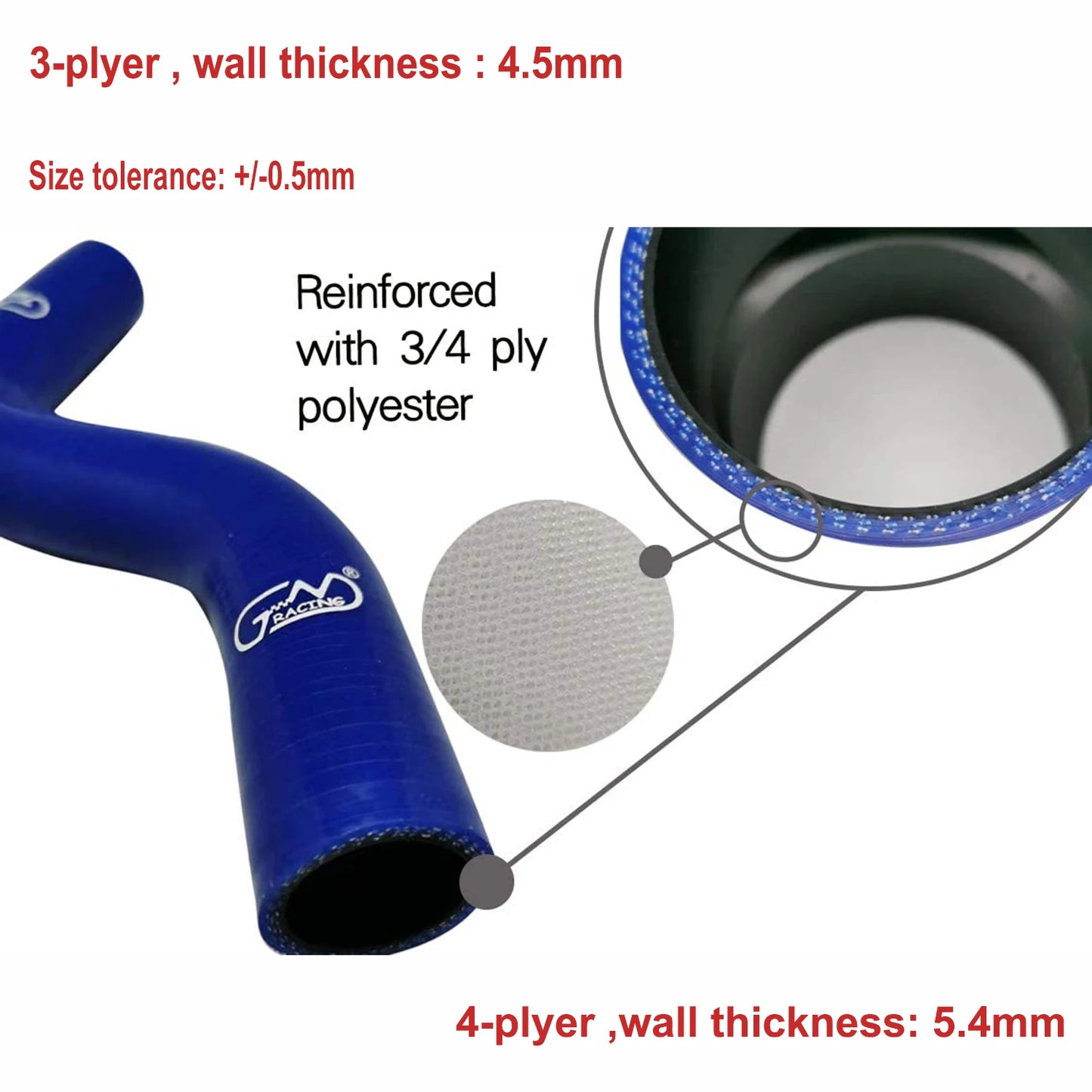 Silicone Radiator Coolant Breather Hose Fit Mazda Mx5 1.6 B6-ZE MK1 NA 1989-1998