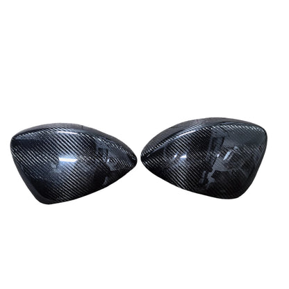 For Mazda MX-5 Miata MX5 2016-2025 Real Carbon Fiber Rear View Mirror Cover Rearview Cap Shell Add On Type