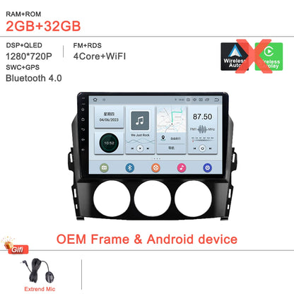 Car Radio Multimedia Video Player For Mazda MX-5 MX5 MX 5 NC 2005-2015 Head Unit 4G WiFi Bluetooth DSP Wireless Carplay No 2DIN