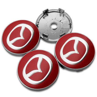 4Pcs 56mm/60mm Car Wheel Center Hub Caps Rim Cover Badge Emblem For Mazda 2 3 5 6 323 626 CX3 CX5 CX30 RX8 MX5 Atenza Axela MS