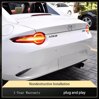 A Pair of Fashion For Mazda MX-5 MX5 ND15 2015-2022 Exterior Rear Lamp LED Taillight Assembly Auto Modified Tool Car Accessories