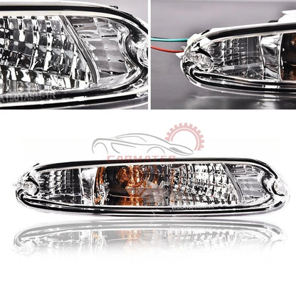 Front Bumper Signal Lights Fit for 1990-1997 Mazda MX-5 Miata Fog/driving Lights Halogen Fog/driving Lamp