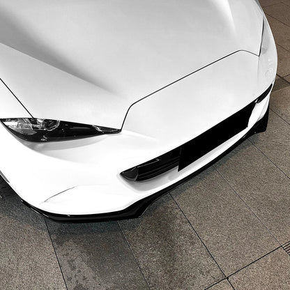 For Mazda MX-5/ Miata ND 2016+ Front Bumper Shovel Front Lip Spoiler Exterior Modification Glossy Black ﻿