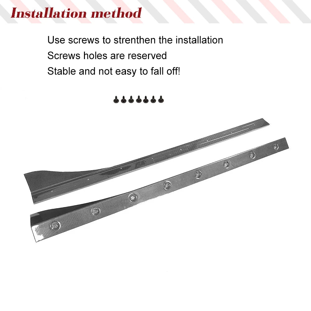Car Side Skirts Bumper Aprons Carbon Fiber for Mazda MX 5 ND Miata Convertible RF GX 2 Door 2016 2017 Car Styling Side Spoiler