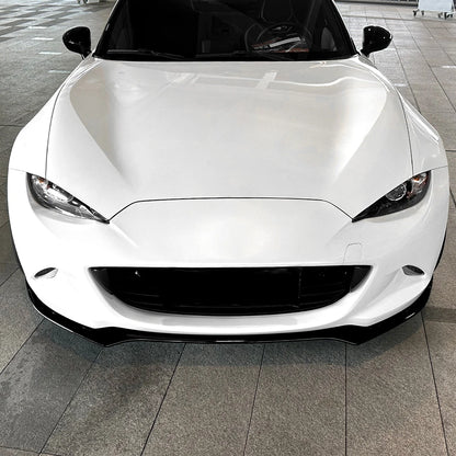 For Mazda MX-5/ Miata ND 2016+ Front Bumper Shovel Front Lip Spoiler Exterior Modification Glossy Black ﻿