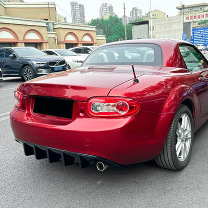 For Mazda MX-5 Miata NC 2006-2015 Rear Lip Spoiler Rear Bumper Shovel Lower Lip Splitter Modification Car Body Kit Glossy Black