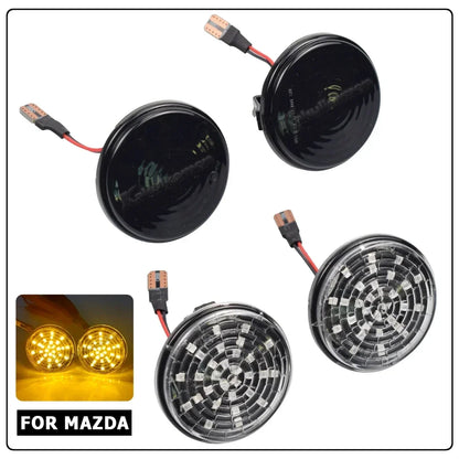 2Pcs Led Dynamic Blinker Indicator Side Marker Turn Signal Light Accessorie For Mazda MX5 Miata Mk1 Mk2 Mk3 1989-2015 Na Nb Nc