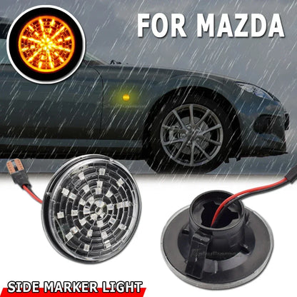 2Pcs Led Dynamic Blinker Indicator Side Marker Turn Signal Light Accessorie For Mazda MX5 Miata Mk1 Mk2 Mk3 1989-2015 Na Nb Nc