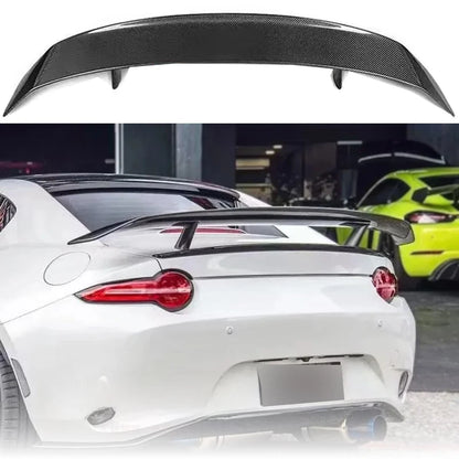 For 2016-2023 Mazda MX5 MX-5  Frp/Genuine Carbon Fiber and Miata Garage Rear Wing Decoration PK Style Rear Spoiler