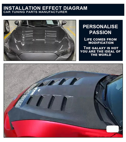 Carbon Fiber/FRP Engine Hood  For Mazda MX5 Miata ND CS Upgrade Front Valve Cover