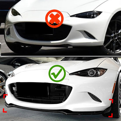 For Mazda MX-5/ Miata ND 2016+ Front Bumper Shovel Front Lip Spoiler Exterior Modification Glossy Black ﻿