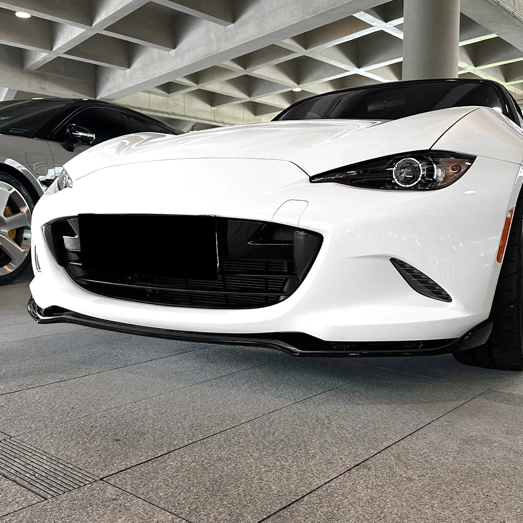 For Mazda MX-5/ Miata ND 2016+ Front Bumper Shovel Front Lip Spoiler Exterior Modification Glossy Black ﻿