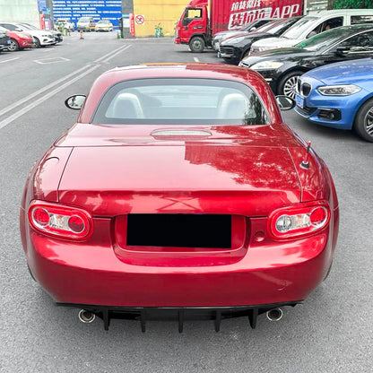 For Mazda MX-5 Miata NC 2006-2015 Rear Lip Spoiler Rear Bumper Shovel Lower Lip Splitter Modification Car Body Kit Glossy Black