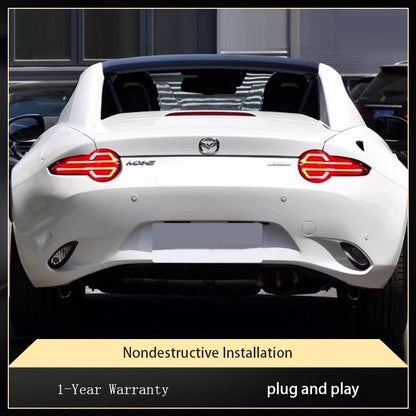 A Pair of Fashion For Mazda MX-5 MX5 ND15 2015-2022 Exterior Rear Lamp LED Taillight Assembly Auto Modified Tool Car Accessories