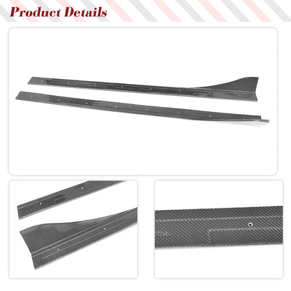 Car Side Skirts Bumper Aprons Carbon Fiber for Mazda MX 5 ND Miata Convertible RF GX 2 Door 2016 2017 Car Styling Side Spoiler