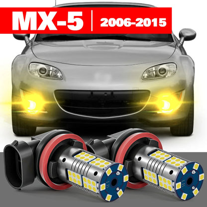 For Mazda MX-5 MX 5 MX5 NC 2006-2015 Accessories 2pcs LED Fog Light 2007 2008 2009 2010 2011 2012 2013 2014