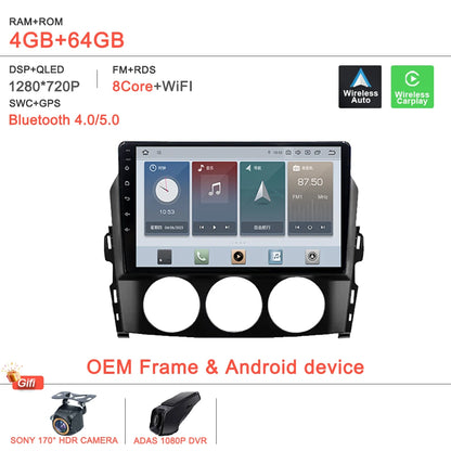 Car Radio Multimedia Video Player For Mazda MX-5 MX5 MX 5 NC 2005-2015 Head Unit 4G WiFi Bluetooth DSP Wireless Carplay No 2DIN
