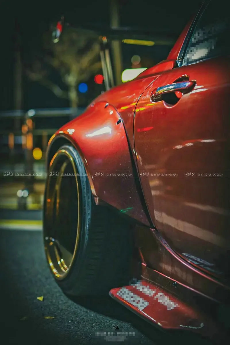 For Mazda MX5 Miata NC Roadster Stance Workz Style Fiberglass Rear Fender With Extension FRP Wheel Flare Arch Wide Body Kit