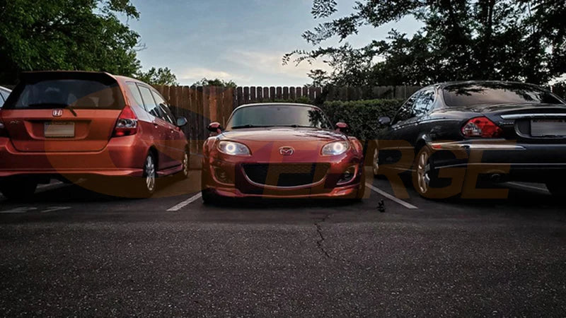 For Mazda Mx-5 Mx 5 Miata Roadster NB NC ND Ultra Bright A/W Switchback DRL Turn Signal Light Led Angel Eyes Kit Halo Rings