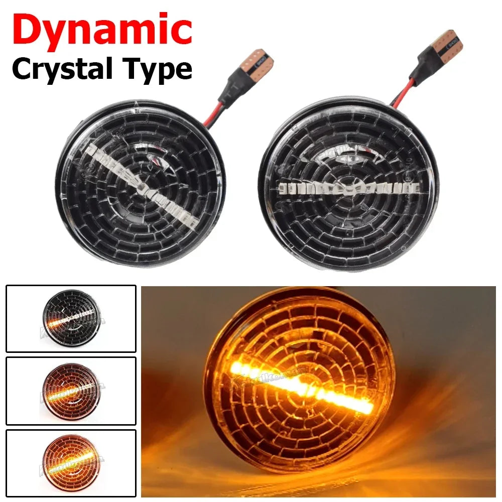 2Pcs Led Dynamic Blinker Indicator Side Marker Turn Signal Light Accessorie For Mazda MX5 Miata Mk1 Mk2 Mk3 1989-2015 Na Nb Nc