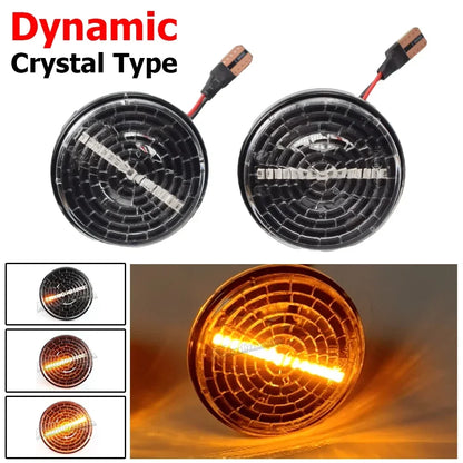2Pcs Led Dynamic Blinker Indicator Side Marker Turn Signal Light Accessorie For Mazda MX5 Miata Mk1 Mk2 Mk3 1989-2015 Na Nb Nc