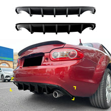 For Mazda MX-5 Miata NC 2006-2015 Rear Lip Spoiler Rear Bumper Shovel Lower Lip Splitter Modification Car Body Kit Glossy Black