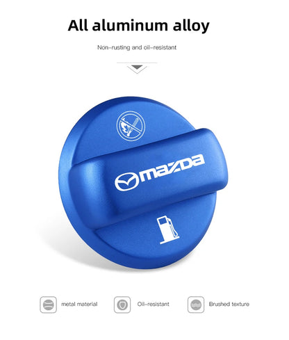 Mazda Speed Car Fuel Tank Cap Alloy Petrol Box Cover Accessories For Mazda 2 3 6 5 Atenza CX3 CX5 MX5 CX7 Axela CX30 CX90 CX60