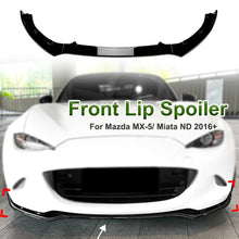 For Mazda MX-5/ Miata ND 2016+ Front Bumper Shovel Front Lip Spoiler Exterior Modification Glossy Black ﻿