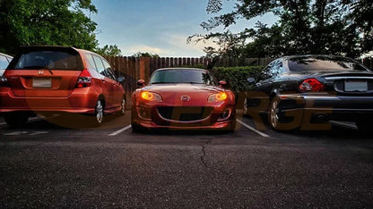 For Mazda Mx-5 Mx 5 Miata Roadster NB NC ND Ultra Bright A/W Switchback DRL Turn Signal Light Led Angel Eyes Kit Halo Rings