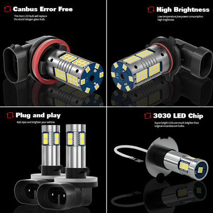 For Mazda MX-5 MX 5 MX5 NC 2006-2015 Accessories 2pcs LED Fog Light 2007 2008 2009 2010 2011 2012 2013 2014
