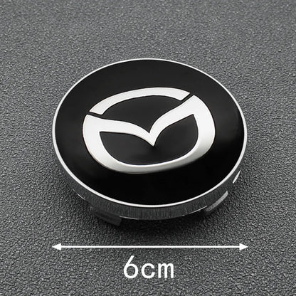 4Pcs 56mm/60mm Car Wheel Center Hub Caps Rim Cover Badge Emblem For Mazda 2 3 5 6 323 626 CX3 CX5 CX30 RX8 MX5 Atenza Axela MS