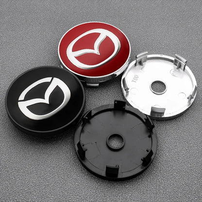 4Pcs 56mm/60mm Car Wheel Center Hub Caps Rim Cover Badge Emblem For Mazda 2 3 5 6 323 626 CX3 CX5 CX30 RX8 MX5 Atenza Axela MS