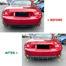 For Mazda MX-5 Miata NC 2006-2015 Rear Lip Spoiler Rear Bumper Shovel Lower Lip Splitter Modification Car Body Kit Glossy Black