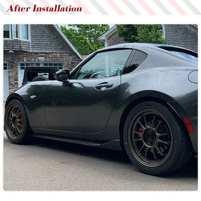 Car Side Skirts Bumper Aprons Carbon Fiber for Mazda MX 5 ND Miata Convertible RF GX 2 Door 2016 2017 Car Styling Side Spoiler