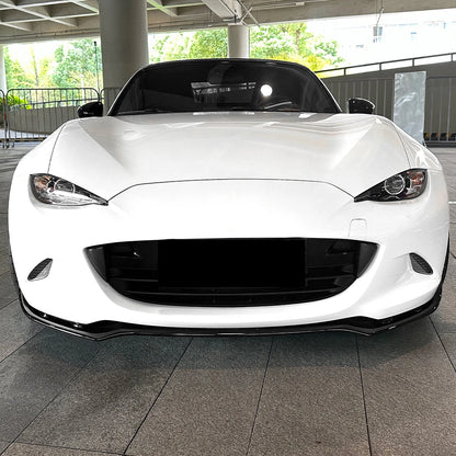 For Mazda MX-5/ Miata ND 2016+ Front Bumper Shovel Front Lip Spoiler Exterior Modification Glossy Black ﻿