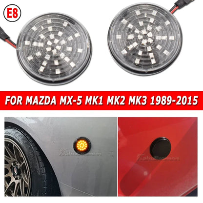 2Pcs Led Dynamic Blinker Indicator Side Marker Turn Signal Light Accessorie For Mazda MX5 Miata Mk1 Mk2 Mk3 1989-2015 Na Nb Nc