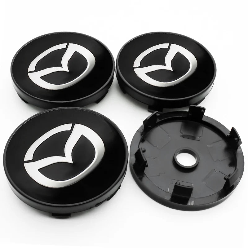 4Pcs 56mm/60mm Car Wheel Center Hub Caps Rim Cover Badge Emblem For Mazda 2 3 5 6 323 626 CX3 CX5 CX30 RX8 MX5 Atenza Axela MS