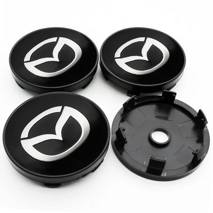 4Pcs 56mm/60mm Car Wheel Center Hub Caps Rim Cover Badge Emblem For Mazda 2 3 5 6 323 626 CX3 CX5 CX30 RX8 MX5 Atenza Axela MS