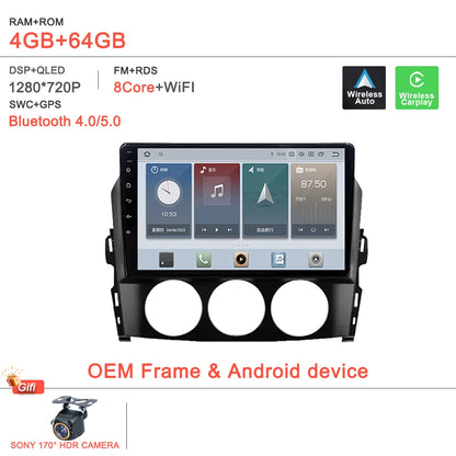 Car Radio Multimedia Video Player For Mazda MX-5 MX5 MX 5 NC 2005-2015 Head Unit 4G WiFi Bluetooth DSP Wireless Carplay No 2DIN