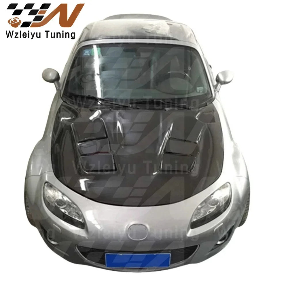 Capó delantero estilo RE en fibra de carbono para Mazda MX-5 NC (2005-2014)