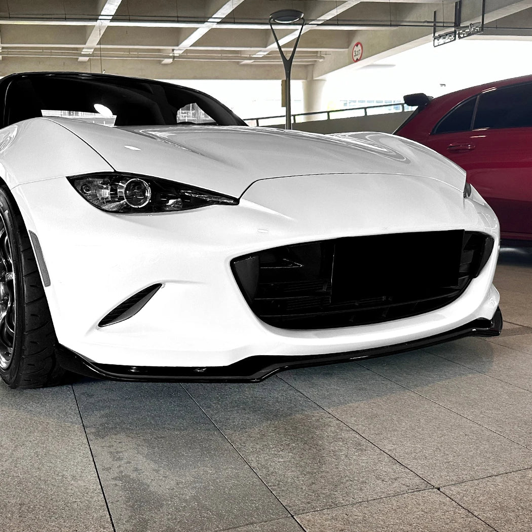 For Mazda MX-5/ Miata ND 2016+ Front Bumper Shovel Front Lip Spoiler Exterior Modification Glossy Black ﻿