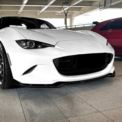 For Mazda MX-5/ Miata ND 2016+ Front Bumper Shovel Front Lip Spoiler Exterior Modification Glossy Black ﻿