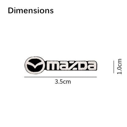 4pcs Car Audio Speaker Decorate Stickers 3D Aluminum Badge Emblem Decal For Mazda 2015 RX7 MX3 Axela 3 626 5 Atenza MX5 RX8 2019