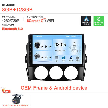 Car Radio Multimedia Video Player For Mazda MX-5 MX5 MX 5 NC 2005-2015 Head Unit 4G WiFi Bluetooth DSP Wireless Carplay No 2DIN